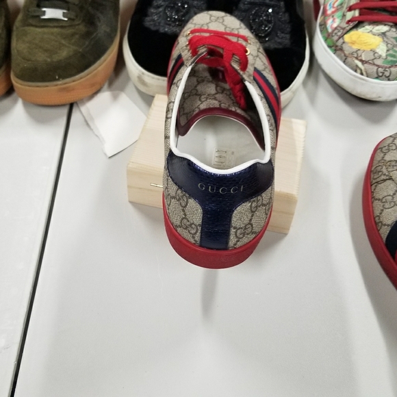 BEIGE GG Supreme New Ace Sneakers - Picture 5 of 5